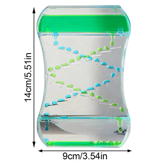 Liquid Timer Colorful Spiral Oil Hourg&Lass with Floating Bubbles Visual Sensory Toy for Kids & Adults, Home, Office Desk Decor
