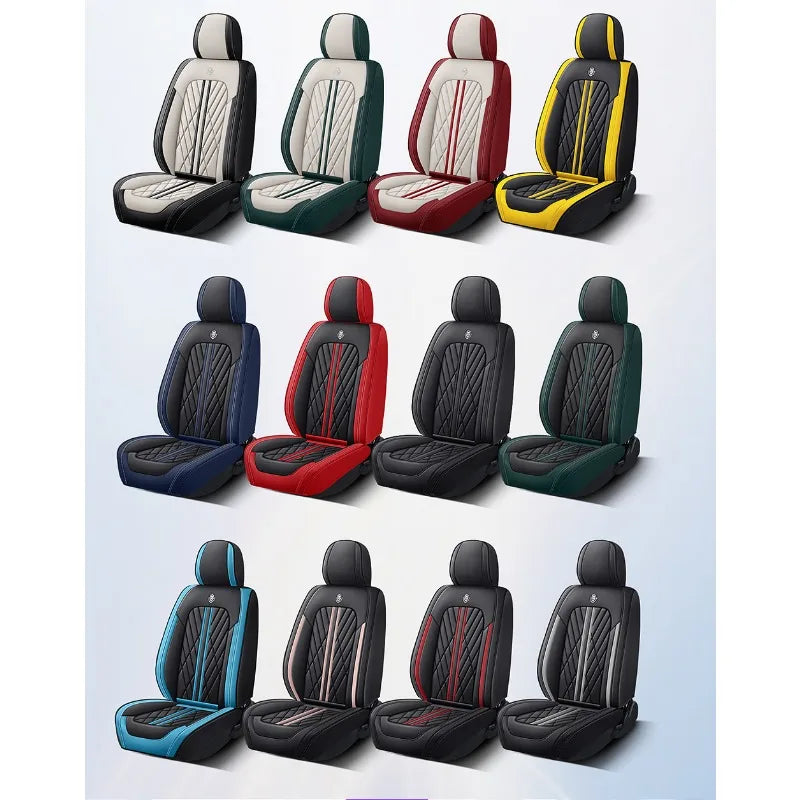 High Quality Skin Feel Leather Universal Style Car Seat Covers for AUDI Q5 Q2 Q3 Q6 Q7 Q8 S1 S4 S5 S6 SQ5 RS3 RS4 RS5 RS6 TT