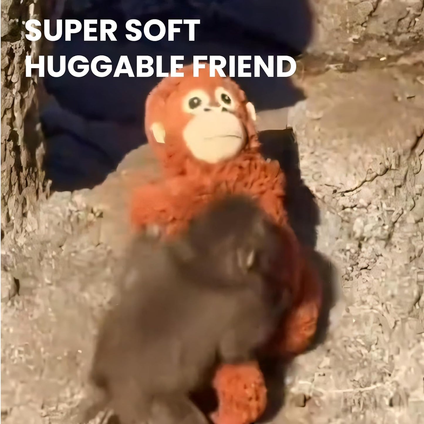 Panchi-Kun Punch Monkey Plush – 26 Inch Soft Stuffed Animal Pillow, Emotional Support Monkey, Macaque Monkey Zoo Animal Friend,Comfort Buddy Inspired by Heartwarming Stories
