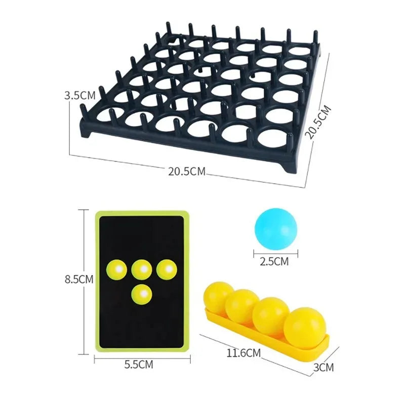 Bounce Ball Game Jumping Ball Board Table Game Interaction Family Party Desktop Bouncing Funny Toy Kit for Children Adults