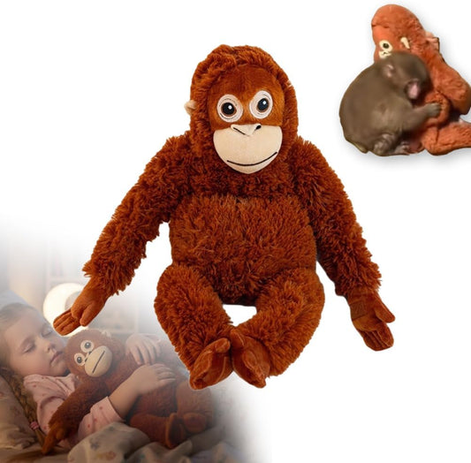 Panchi-Kun Punch Monkey Plush – 26 Inch Soft Stuffed Animal Pillow, Emotional Support Monkey, Macaque Monkey Zoo Animal Friend,Comfort Buddy Inspired by Heartwarming Stories