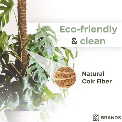 2 Pack 28'' Bendable Moss Pole Monstera Plant Support for Climbing Indoor Plants - Stakes for Potted Climbers - Tall Sticks Indoor Trellis for Houseplants - Accessories for Monstera Pot