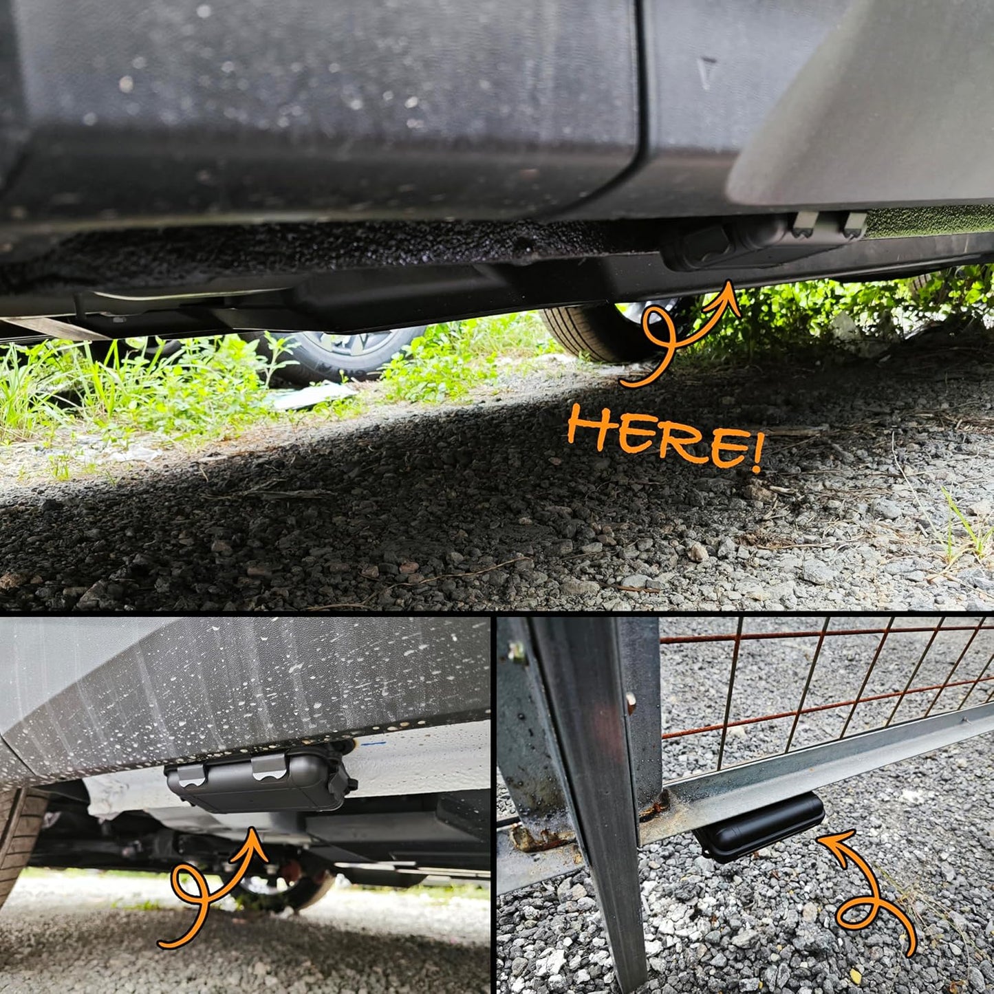 Magnetic Key Holder under Car,Weatherproof Magnetic Key Box under Car,Hide a Key Magnetic Key Box,Hidden Key Holder Magnetic Key Hider Outdoor 【Splash Resistant】
