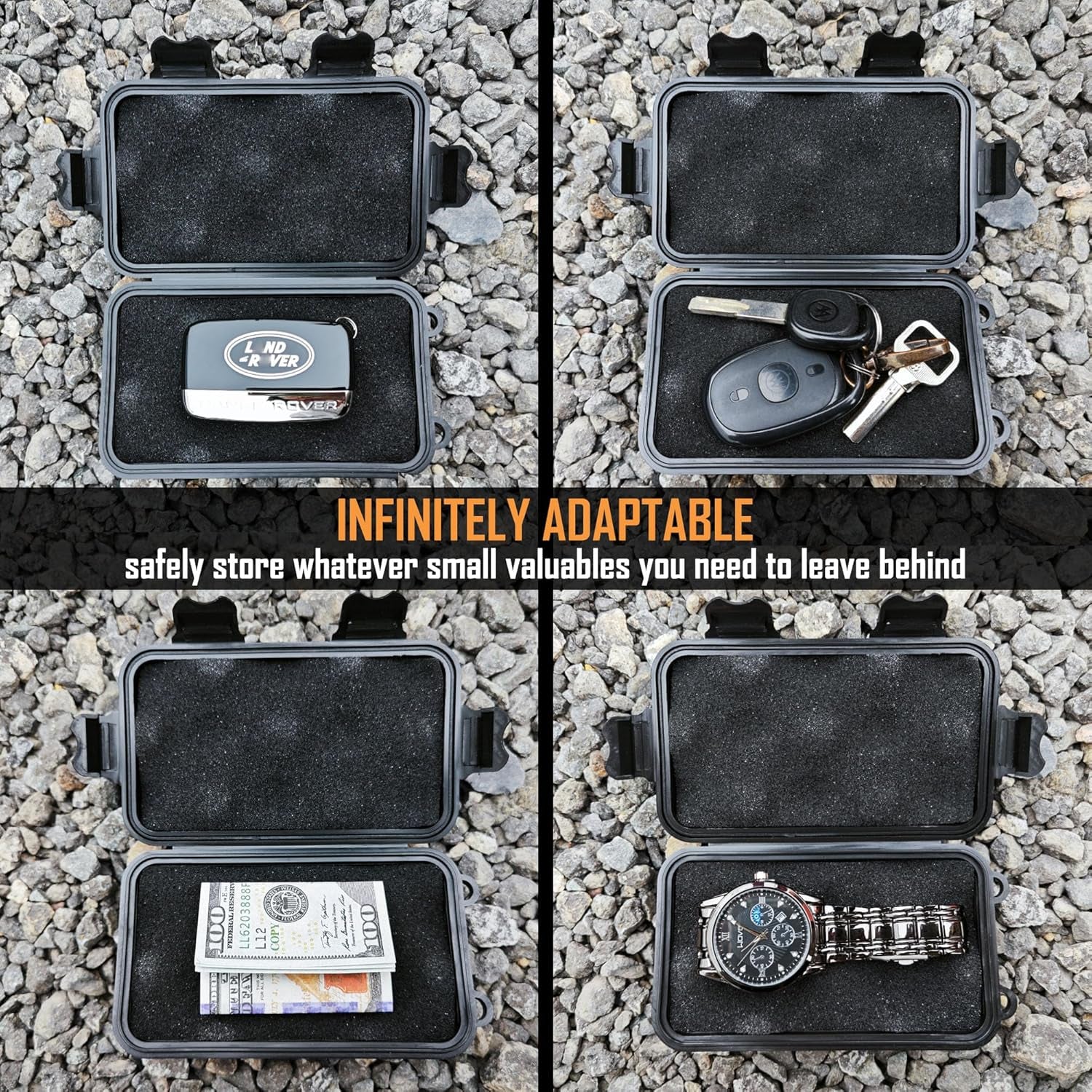 Magnetic Key Holder under Car,Weatherproof Magnetic Key Box under Car,Hide a Key Magnetic Key Box,Hidden Key Holder Magnetic Key Hider Outdoor 【Splash Resistant】