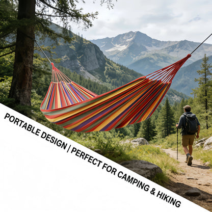 Adult Outdoor Swing, Thick Canvas Camping Hammock, Easy to Carry and Store, Making Your Outdoor Activities More Comfortable