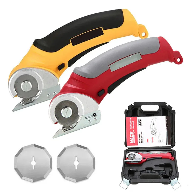4.2V Electric Scissors for Fabric Cutting Cloth Cutter Machine Lithium Fabric Leather Carpet Sewing Scissors Home Hand Tools