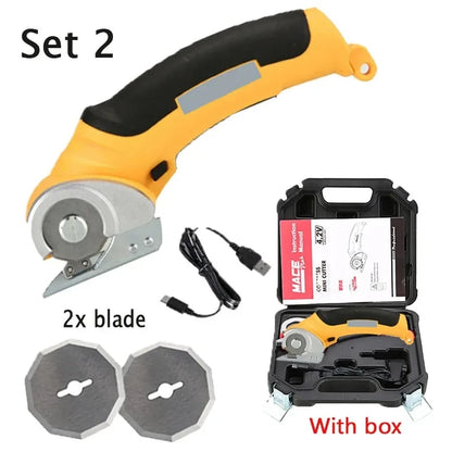 4.2V Electric Scissors for Fabric Cutting Cloth Cutter Machine Lithium Fabric Leather Carpet Sewing Scissors Home Hand Tools