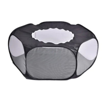 Transparent Portable Pet Cage Tent Dog Cat Playpen Open Folding Yard Fence for Hamster Rabbit Guinea Pig Small Pet Cage