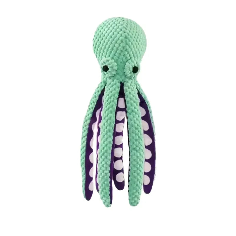 Pet Plush Toy Cat Dog Voice Octopus Shell Puzzle Toy Bite Resistant Interactive Pet Dog Teeth Cleaning Chew Toy Pet Supplies