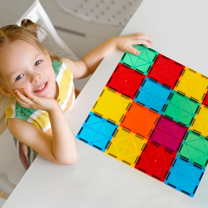 Magnetic Tiles, 100PCS Building Blocks, STEM Magnets Building Toy Set, Preschool Kindergarten Construction Stacking Toy, School Teacher Supplies, Classroom Must Haves