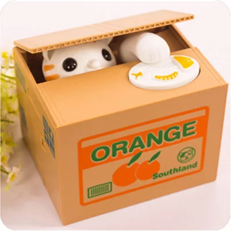 Creative Piggys Bank Steal Money Cat Piggy Banks Panda Coin Box Kids Money Automatic Money Box MJ070301