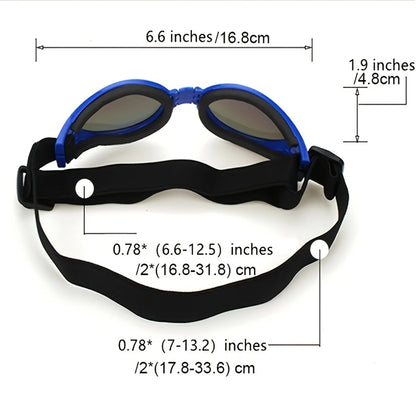 Cool Foldable Pet Sunglasses - Dog Glasses for Outdoor and Sun Protection - Pet Accessories for Dogs & Cats