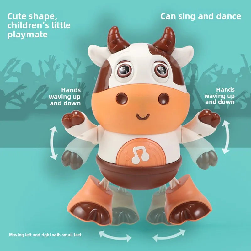 Baby Dancing Cow Toy Electric Music Cow with Funny Songs and Moves, Baby Interactive Baby Toys, Cute Toddler Christmas Gifts