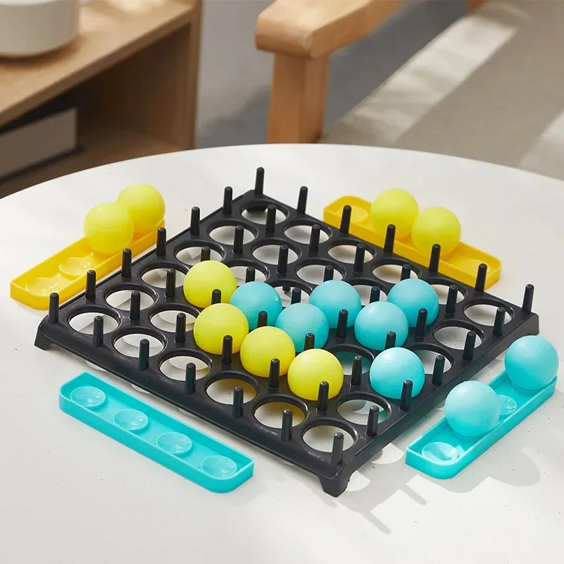 Bounce Ball Game Jumping Ball Board Table Game Interaction Family Party Desktop Bouncing Funny Toy Kit for Children Adults